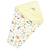 今治タオル もり 片面ガーゼ ベビータオル isso ecco (おくるみ, イエロー)