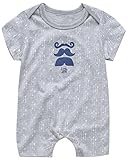 Little Fancy Baby Boys ' Funny Gentlemanロンパース カラー: グレー