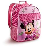 Disney Store Pink Minnie Mouse Backpack with Polka Dots: Mickey Mouse Clubhouse Style [並行輸入品]