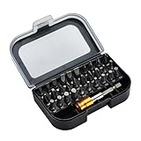 WINOMO 31個のスクリュードライバビットセット電動工具スクエアスクリュービットビットアダプタケース