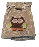 Blankets & Beyond Giraffe Elephant Monkey Blanket Pink Orange by Blankets and Beyond