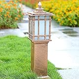 Outdoor High Pole Lamp Post Lights Exterior Aluminum Ip55 Waterproof Glass Floor Lamp Bollard Pillar Light E27 For Landscape Garden Villa Courtyard Aisle Corridor
