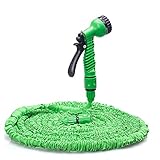 Xiton 伸びるホース 魔法のホース 二層構造ゴム 花園用 高圧洗車水鉄砲 掃除用 マジックホース 散水ホース