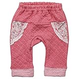 《秋冬春対応》(日本製) Pample Mousse(パンプルムース) ステッチ柄ニットキルトボーダーモンキーパンツ7分丈 70cm/RE NO.DP-73354