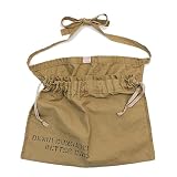 DENIM DUNGAREE ヘリンボン　3way　エプロン 7BR茶 S(KIDS)
