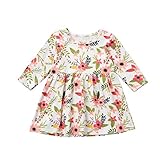 (プタス)Putars ベビー服 子供服 女の子 ワンピース 総柄 花柄 繁花 可愛い 秋冬 旅行 記念日 プレゼント 12ヶ月-4歳