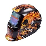 Tiptiper 暗くなる溶接ヘルメット、自動暗くする溶接ヘルメットマスクUV保護IR保護