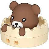 USBメモリ64GB 可愛い動物の漫画の形 360度回転式 防水防塵 2.0 USBフラッシュメモリ スティックストラップ穴のデザインで 小型かわいい (64GB, テディベア)