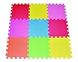 We Love Crawling Baby 1/2 Thick Playmat (12x12, 9-count) by We Love Crawling