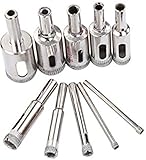 ダイヤモンド コア ビット 12本セット 3mmから30mm タイル ガラス等 の 切削工具