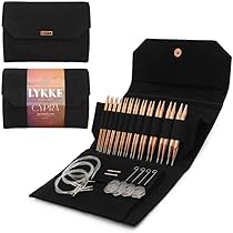 Amazon.co.jp: Lykke Cypra Copper 12.7 cm 交換可能な編み針セット 