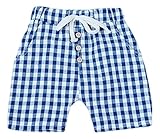 ギンガムチェック ハーフパンツ 男の子 ボーイズ 90㎝ 青色 赤色 黄色 半ズボン 夏 (ブルー)