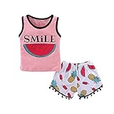 (プタス)Putarsベビーボーイズガールズ2PCSコットンフルーツプリントトップス+ショートパンツ服12ヶ月 - 4歳