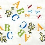 トレンドラボ印刷フランネルベビーベッドシート、Dr。Seuss ABC byトレンドラボ