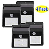 LEDMO Solar Light, 8 Leds Solar Powered Wireless Security Motion Sensor Light with 2 Intelligent Mod