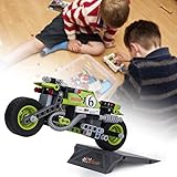 想像力創造力を育て！ビルディングブロック玩具 おもちゃ　積み木 立体パズル ブリストルブロック　知育玩具 モデルDIY 子供の贈り物 誕生日プレゼント 出産祝い 入園祝い　モーターバイク　科技