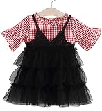 YY-Natuhi ベビー服 子供服 女の子 ワンピース カジュアル 女児 かわいい ドレス プリンセス キッズ チェック柄 ふわふわ スカート 入園式 卒園式 赤ちゃん 七五三 出産祝い ベビースー