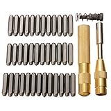 べホー 38Pcs Steel 1 / 8inch Number LettersハンドスタンプセットキットSoft Metal Punch Imprint