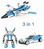 3 in 1 Building Blocks ArmyおもちゃレンガおもちゃセットWar Air Planeおもちゃfor Boys教育玩具ギフトfor Kids 241個