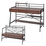 2WAYパソコンデスク ロータイプ 120幅 KKS-0009-BR