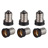 Qishare E14 to E12 Adapter Converter Lamp Adapter (6 PCS) [並行輸入品]