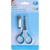 Baby Manicure Set with Scissors and Nail Clippers (Blue) by First Steps