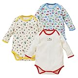 西松屋 EFD 3枚組長袖ショルダーロンパース肌着（車・ロボット）【70cm・80cm・90cm】 新生児 90