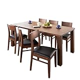 ウォールナット無垢材　ダイニング7点セット