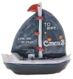 7.5 "ヨットのLove Coin Bank – ブルー