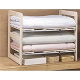 桐すのこ伸縮式押入れ布団棚　2段キャスター無し