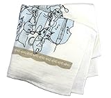 シンジカトウ 猫のオーケストラ バスタオル ブルー SKBT115-01