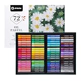 Artecho オイルパステル 72色セット(10x70mm) ソフトオイルパステル アートペインティング ドローイング ブレンド オイルクレヨン パステル アート用品 アーティスト 初心者 学生 教師用, ATO-OP7201
