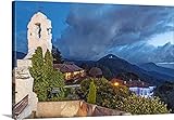 David Uribeプレミアムthick-wrapキャンバス壁アート印刷、ボゴタ、コロンビアentitled NightシーンからMonserrate Hill 30" x 20" 2012346_