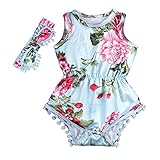 サクララ(Sakulala) ベビー服 連体服 子供服 オールインワン ロンパース 女の子 花柄 無地 可愛い カチューム付き オシャレ 新生児 歩行服 出産お祝い 記念日 プレゼント 0-18ヶ月