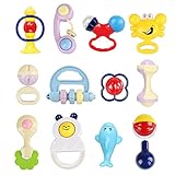 ベビーラトルスーツプラスチックなだめる啓発のおもちゃ（12pcs）