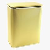 Redmon 228GDSV Bath Jewelry Diamond Pattern Vinyl Hamper - Gold-Silver