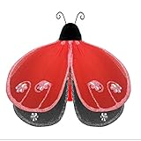 Hangingてんとう虫レッドブラックHaileyナイロンLady Bugメッシュデコレーション装飾赤ちゃん保育園寝室女の子部屋天井壁装飾結婚式誕生日パーティーベビーシャワーホームキッズChilds 