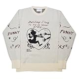 WEIRDO FUNNY LOVE - SWEATER (IVORY)ウィアード ジャガードセーター/GLADHAND (M)