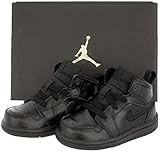 NIKE 【ナイキ / ベビーシューズ JORDAN ジョーダン 1 MID BT 640735-030 / 12cm (US 6c) / ブラック】 【並行輸入品】