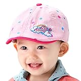 C-Princess子供用帽子 ベレー帽 ハンチング キャップ キッズ ベビー 男の子 女の子 ドット柄 UVカット お出かけ 出産祝い (Cピンク)
