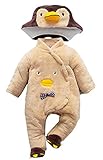 (コ-ランド) Co-land 着ぐるみ ベビー服 赤ちゃん ロンパース キッズ 可愛い 動物 コスチューム 防寒着 撮影 出産祝い 新生児 カバーオール 男の子 女の子 ペンギン 73