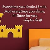 Pop Decors WL-0144-Vb Inspirational Quote Wall Decal, I'll Shine for You [並行輸入品]