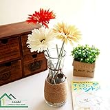 Coobl人工シルクフラワーSunアフリカ菊花ウェディングブーケ花嫁Holding Garlands Vine Plant花嫁DIY花アートホーム装飾（12pcs） A
