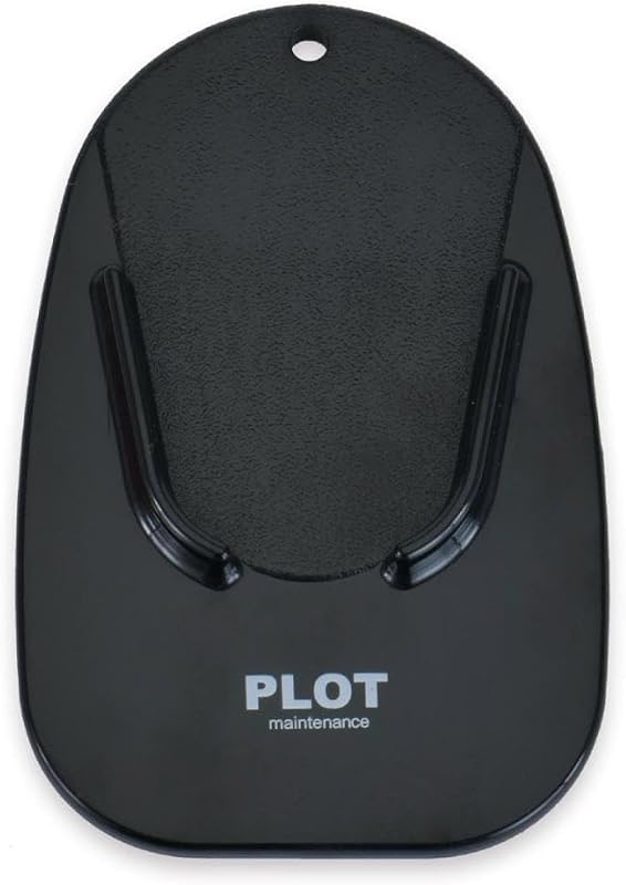 プロトメンテナンス(PLOT) バイク用 サイドスタンドパッド ブラック 持ち運び コンパクト 床の傷防止 PGR0023