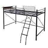 山善(YAMAZEN) 宮付き セミ ロフトベッド/ベッド下115 HMSL2-1021(DBR) ダークブラウン