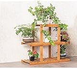 LXLA- 多肉植物のバルコニー鉢植えの植物のラック多層のソリッドウッドのディスプレイシェルフ屋内のリビングルームフラワーポットスタンド (サイズ さいず : 64×28×60cm)