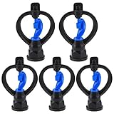 Demiawaking 散水 ミスト ノズル 大量 セット ガーデニング 菜園 用 水撒き 霧吹き ジョイント　360回転　5pcs 10pcsセット