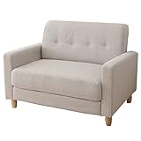 山善(YAMAZEN) コンパクトアームソファー(幅101) ベージュ KDS-100B(BE)