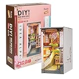つくるんです® 日本語説明書付 3D ウッドパズル ブックヌックシリーズ (桜さく駅3)