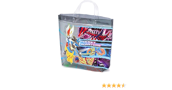 Amazon ポケモン プールバッグ ビニール 角型 トートバッグ クロ ポケットモンスター バッグ 財布 おもちゃ